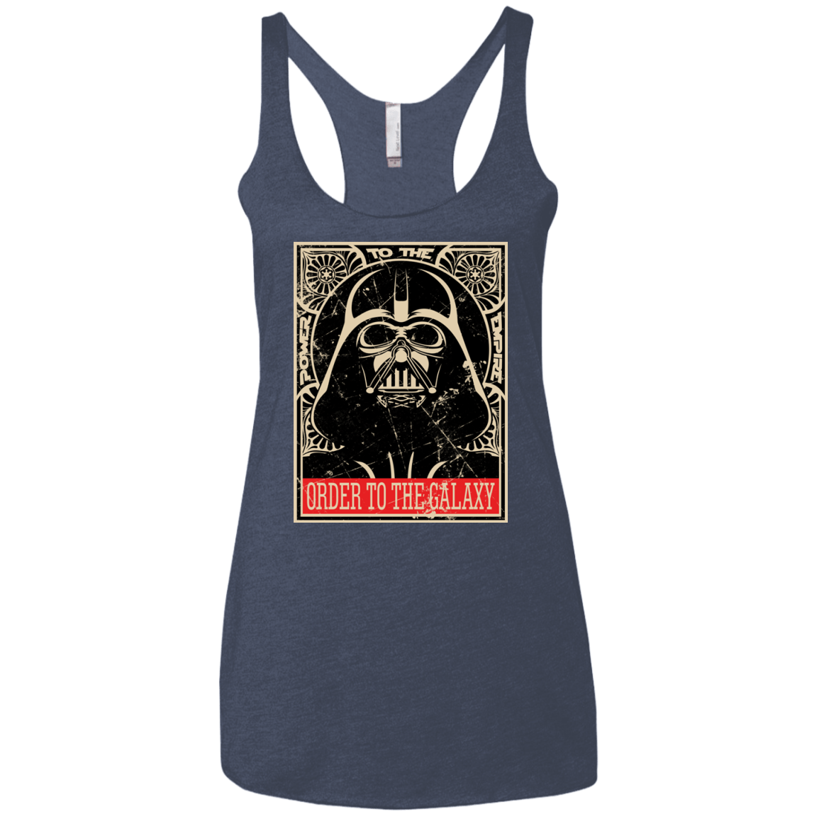 T-Shirts Vintage Navy / X-Small Order to the galaxy Women's Triblend Racerback Tank