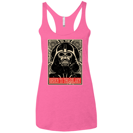 T-Shirts Vintage Pink / X-Small Order to the galaxy Women's Triblend Racerback Tank