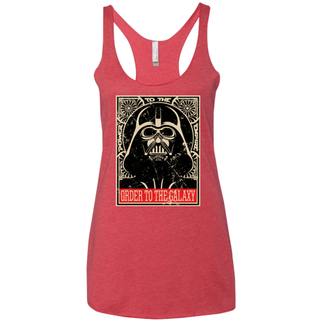 T-Shirts Vintage Red / X-Small Order to the galaxy Women's Triblend Racerback Tank