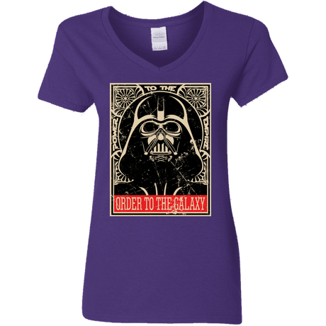 T-Shirts Purple / S Order to the galaxy Women's V-Neck T-Shirt