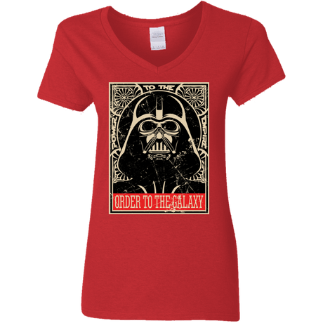 T-Shirts Red / S Order to the galaxy Women's V-Neck T-Shirt