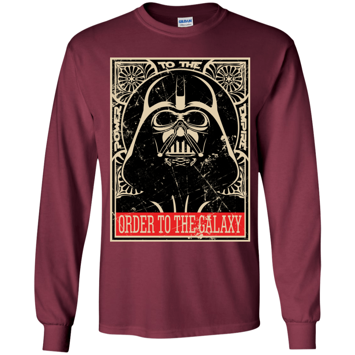 T-Shirts Maroon / YS Order to the galaxy Youth Long Sleeve T-Shirt