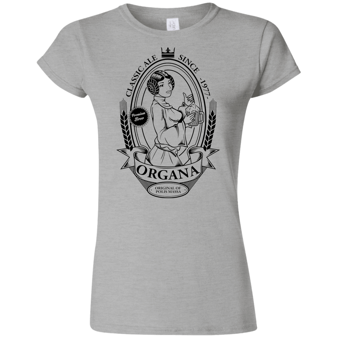 T-Shirts Sport Grey / S Organa Ale Junior Slimmer-Fit T-Shirt