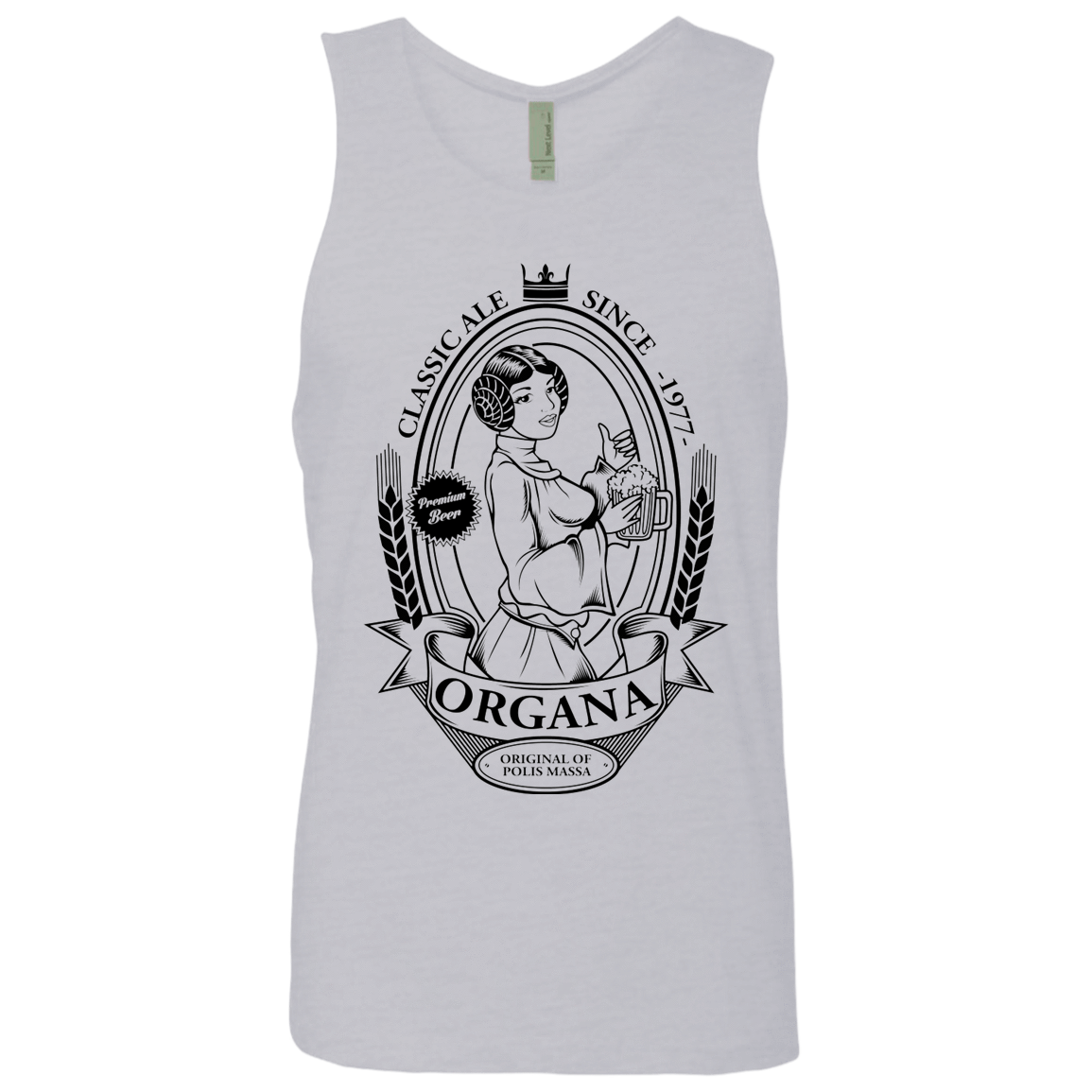 T-Shirts Heather Grey / S Organa Ale Men's Premium Tank Top