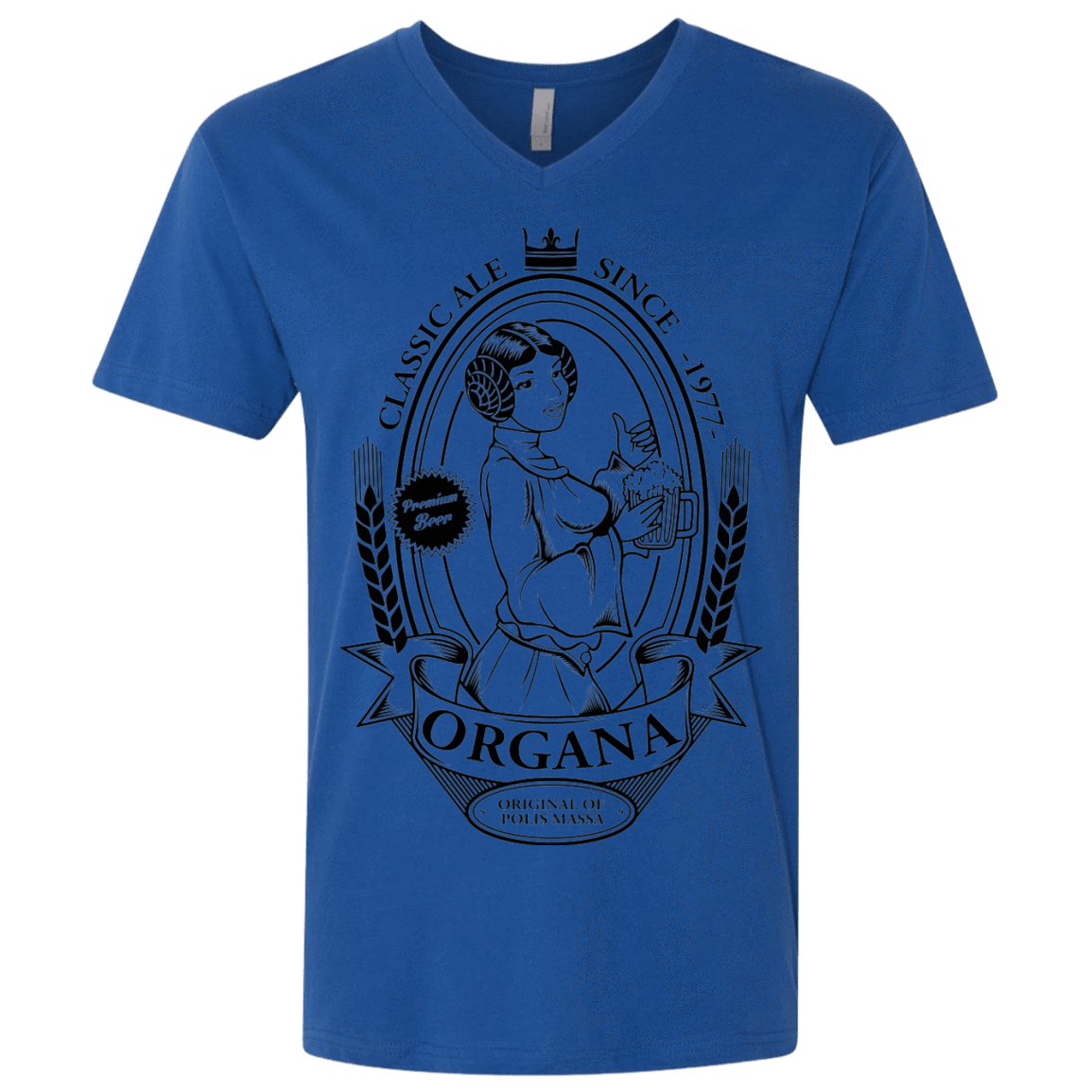 T-Shirts Royal / X-Small Organa Ale Men's Premium V-Neck