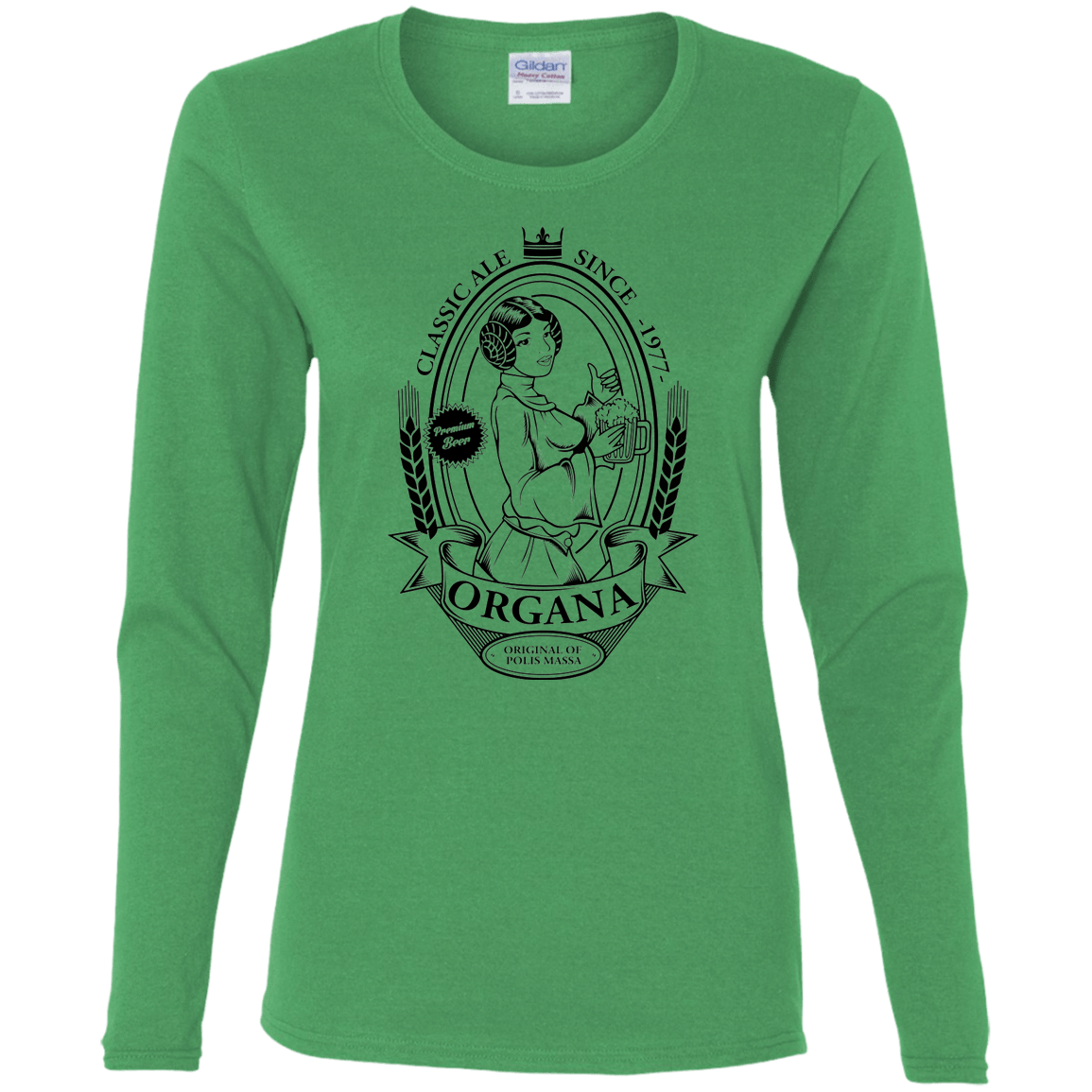 T-Shirts Irish Green / S Organa Ale Women's Long Sleeve T-Shirt