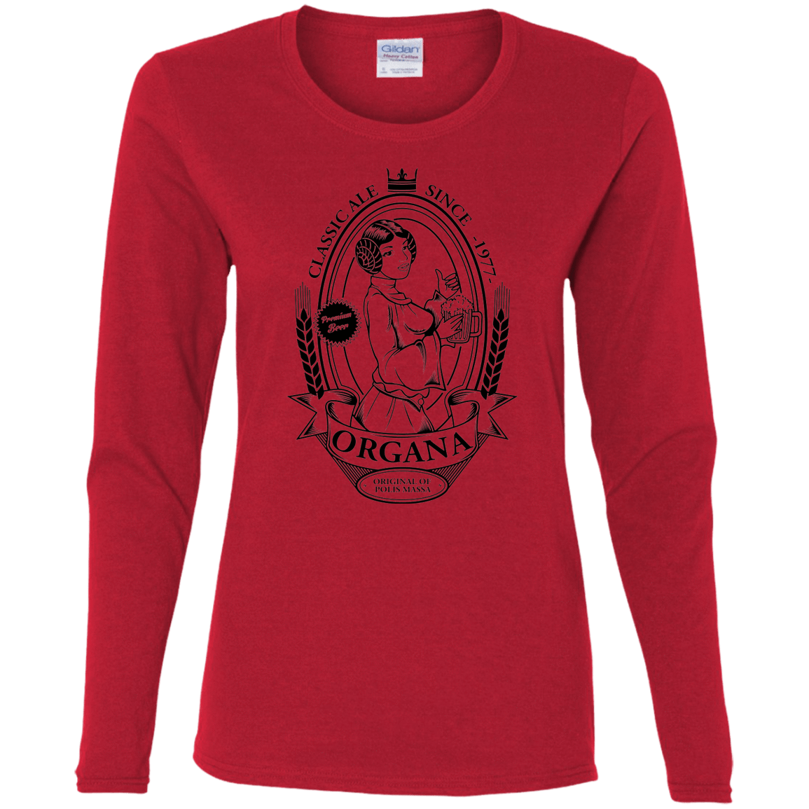 T-Shirts Red / S Organa Ale Women's Long Sleeve T-Shirt