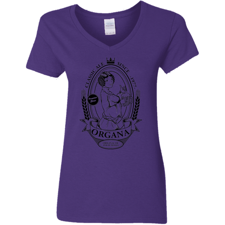 T-Shirts Purple / S Organa Ale Women's V-Neck T-Shirt