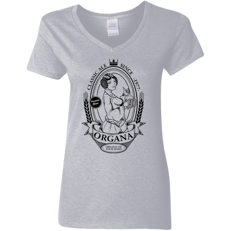 T-Shirts Sport Grey / S Organa Ale Women's V-Neck T-Shirt