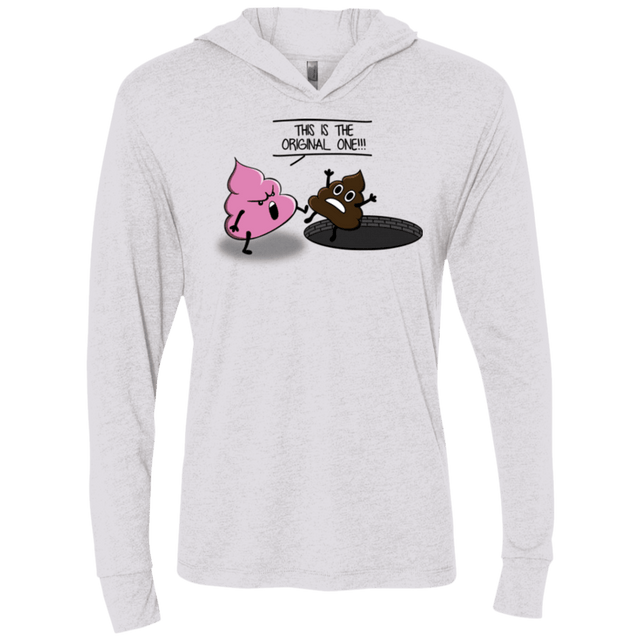 T-Shirts Heather White / X-Small Original one Triblend Long Sleeve Hoodie Tee