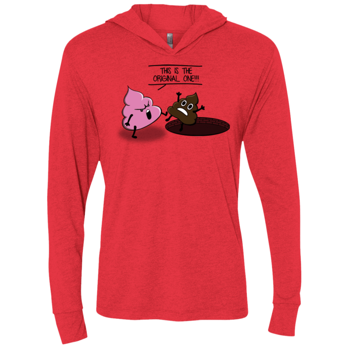 T-Shirts Vintage Red / X-Small Original one Triblend Long Sleeve Hoodie Tee