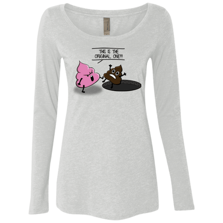 T-Shirts Heather White / Small Original one Women's Triblend Long Sleeve Shirt