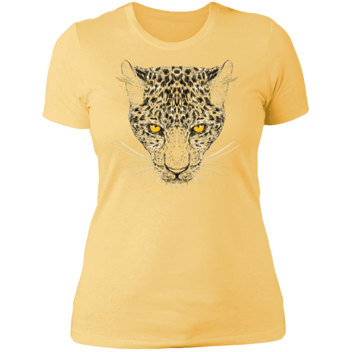 T-Shirts Banana Cream/ / S Ornamental Cheetah Women's Premium T-Shirt