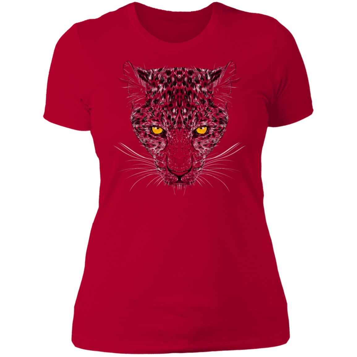 T-Shirts Red / S Ornamental Cheetah Women's Premium T-Shirt