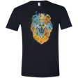 T-Shirts Black / X-Small Ornamental Lion Men's Semi-Fitted Softstyle