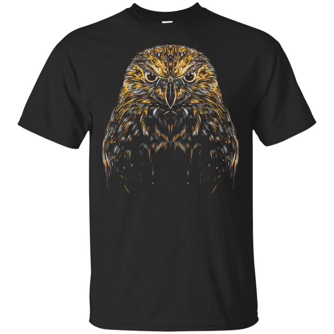 T-Shirts Black / S Ornamental Owl T-Shirt
