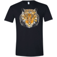 T-Shirts Black / X-Small Ornamental Tiger Men's Semi-Fitted Softstyle