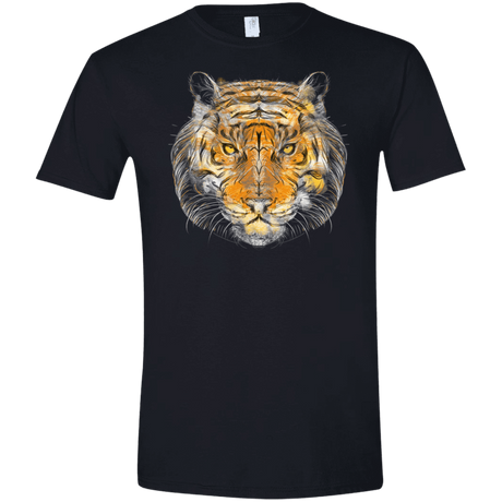 T-Shirts Black / X-Small Ornamental Tiger Men's Semi-Fitted Softstyle