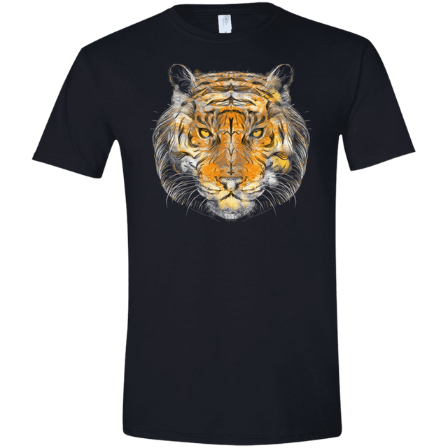 T-Shirts Black / X-Small Ornamental Tiger Men's Semi-Fitted Softstyle