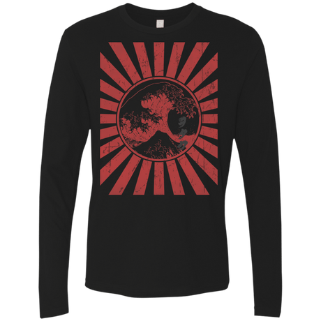 T-Shirts Black / Small Otaku Flag Men's Premium Long Sleeve