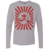 T-Shirts Heather Grey / Small Otaku Flag Men's Premium Long Sleeve