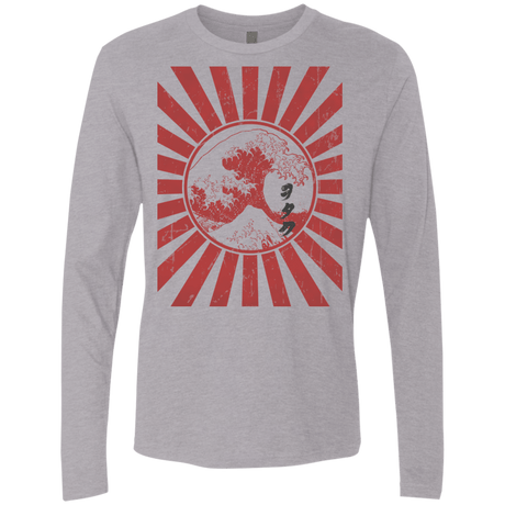 T-Shirts Heather Grey / Small Otaku Flag Men's Premium Long Sleeve
