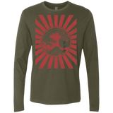 T-Shirts Military Green / Small Otaku Flag Men's Premium Long Sleeve