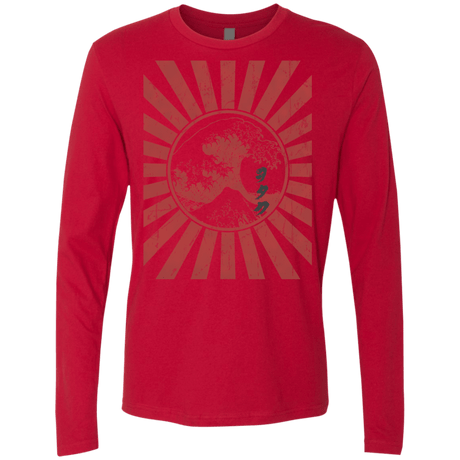 T-Shirts Red / Small Otaku Flag Men's Premium Long Sleeve