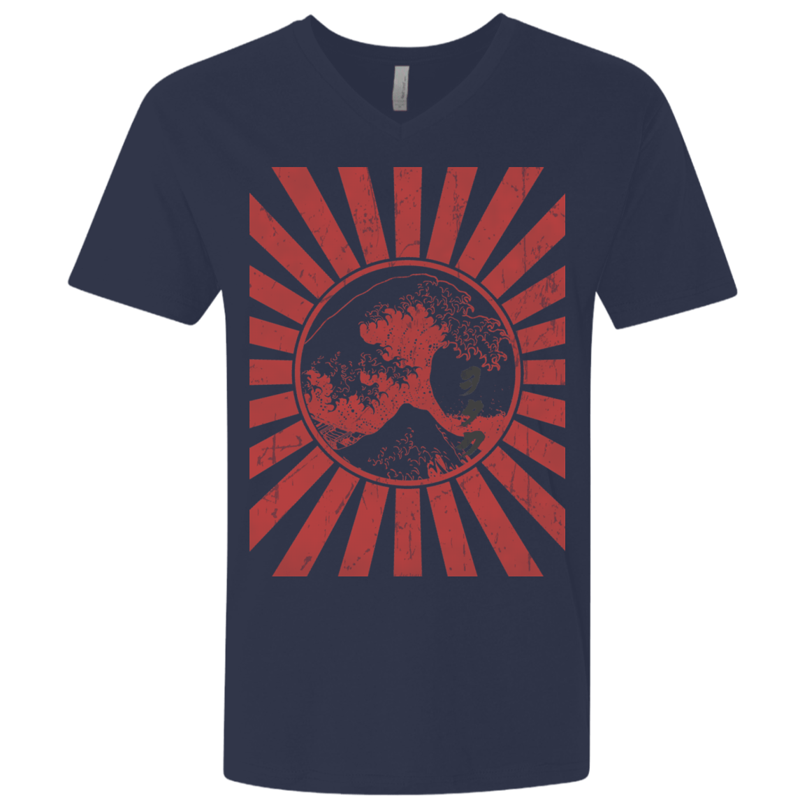 T-Shirts Midnight Navy / X-Small Otaku Flag Men's Premium V-Neck