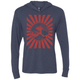 T-Shirts Vintage Navy / X-Small Otaku Flag Triblend Long Sleeve Hoodie Tee