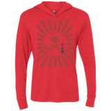 T-Shirts Vintage Red / X-Small Otaku Flag Triblend Long Sleeve Hoodie Tee