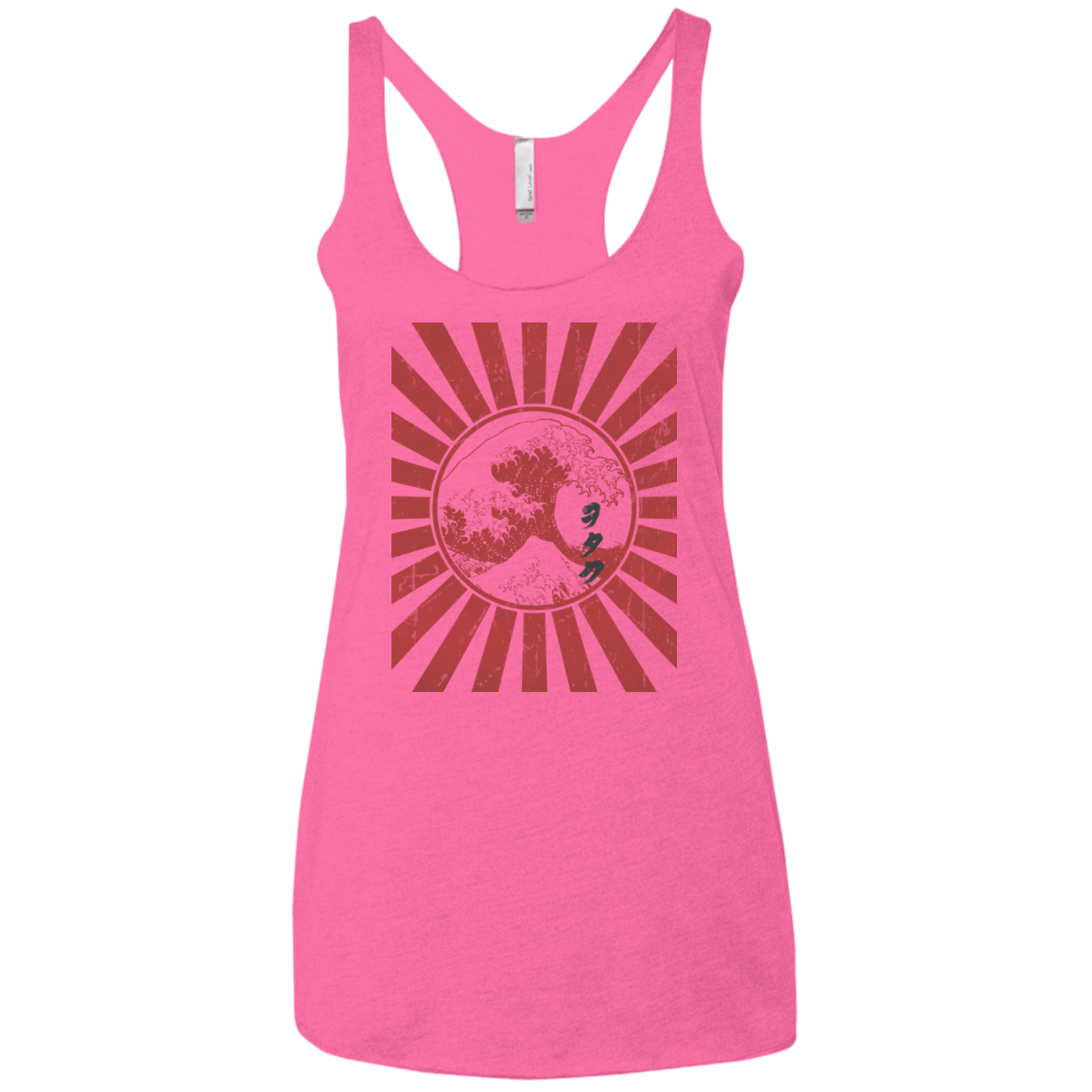 T-Shirts Vintage Pink / X-Small Otaku Flag Women's Triblend Racerback Tank
