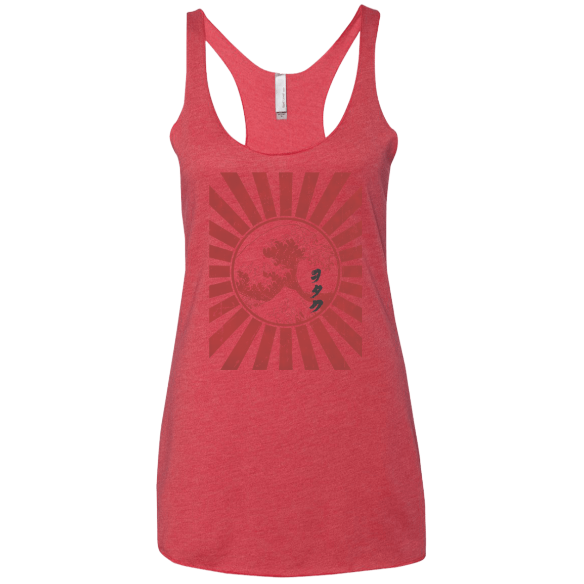 T-Shirts Vintage Red / X-Small Otaku Flag Women's Triblend Racerback Tank