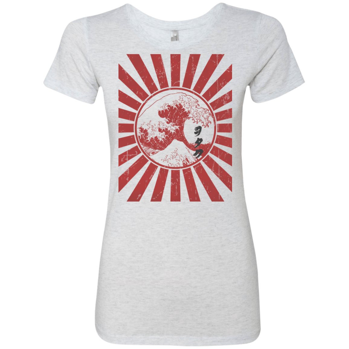 T-Shirts Heather White / Small Otaku Flag Women's Triblend T-Shirt