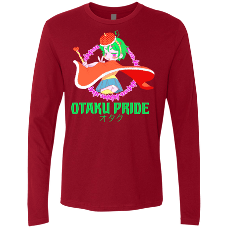 T-Shirts Cardinal / S Otaqueen Men's Premium Long Sleeve