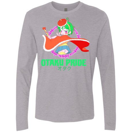 T-Shirts Heather Grey / S Otaqueen Men's Premium Long Sleeve