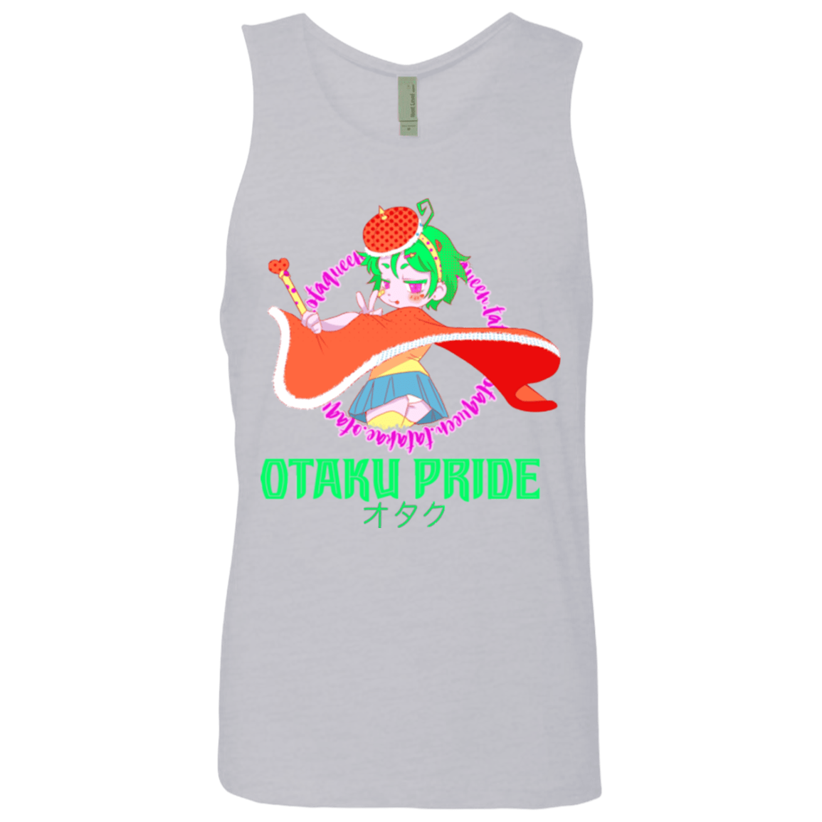 T-Shirts Heather Grey / S Otaqueen Men's Premium Tank Top