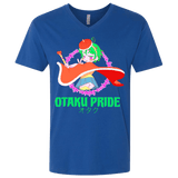 T-Shirts Royal / X-Small Otaqueen Men's Premium V-Neck