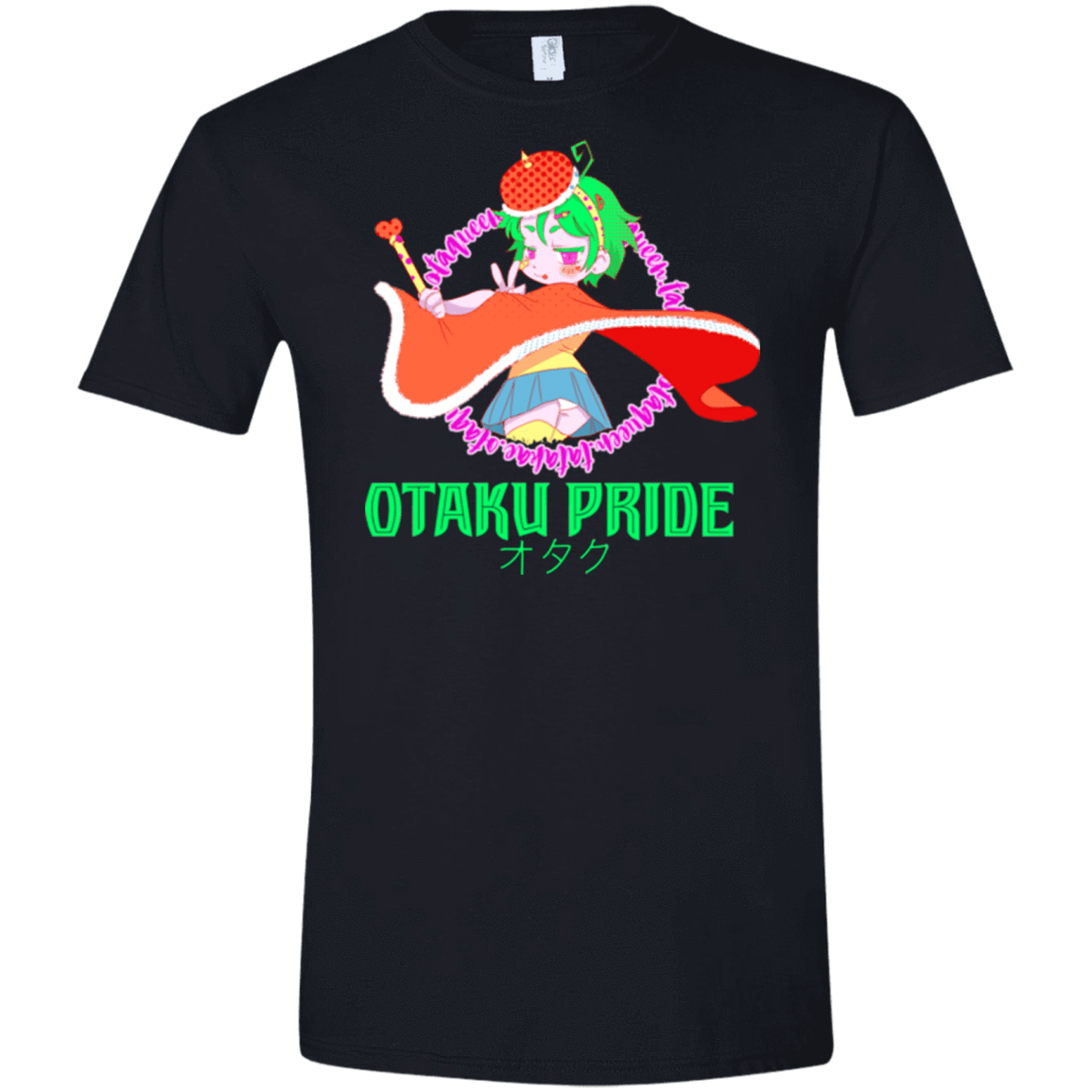 T-Shirts Black / X-Small Otaqueen Men's Semi-Fitted Softstyle