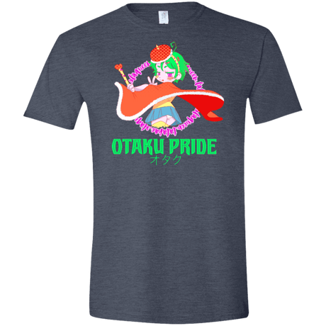 T-Shirts Heather Navy / S Otaqueen Men's Semi-Fitted Softstyle