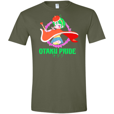 T-Shirts Military Green / S Otaqueen Men's Semi-Fitted Softstyle