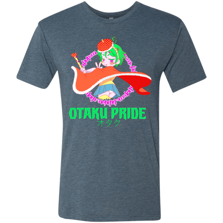 T-Shirts Indigo / S Otaqueen Men's Triblend T-Shirt