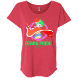 T-Shirts Vintage Red / X-Small Otaqueen Triblend Dolman Sleeve