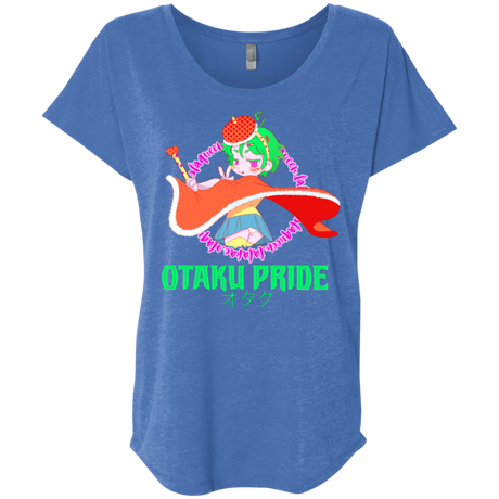 T-Shirts Vintage Royal / X-Small Otaqueen Triblend Dolman Sleeve