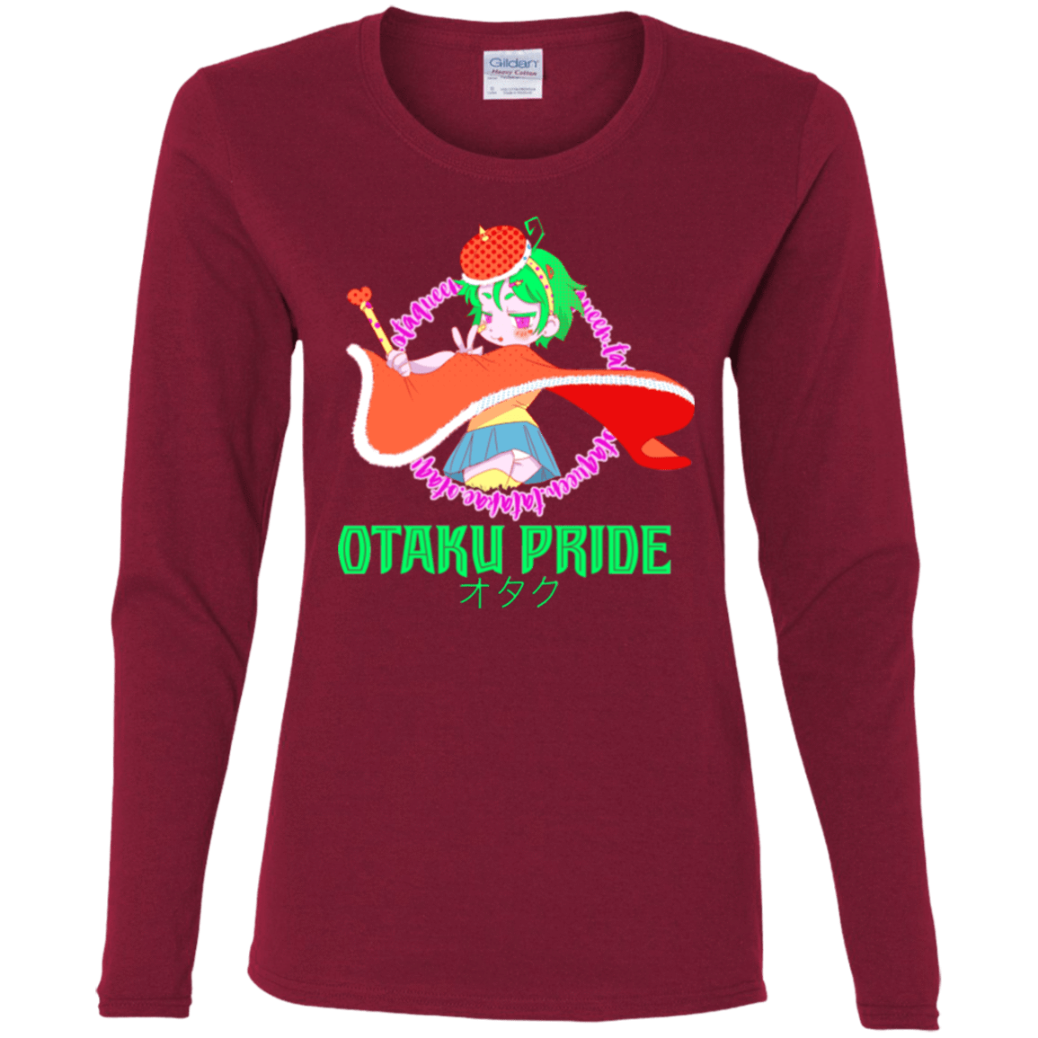 T-Shirts Cardinal / S Otaqueen Women's Long Sleeve T-Shirt