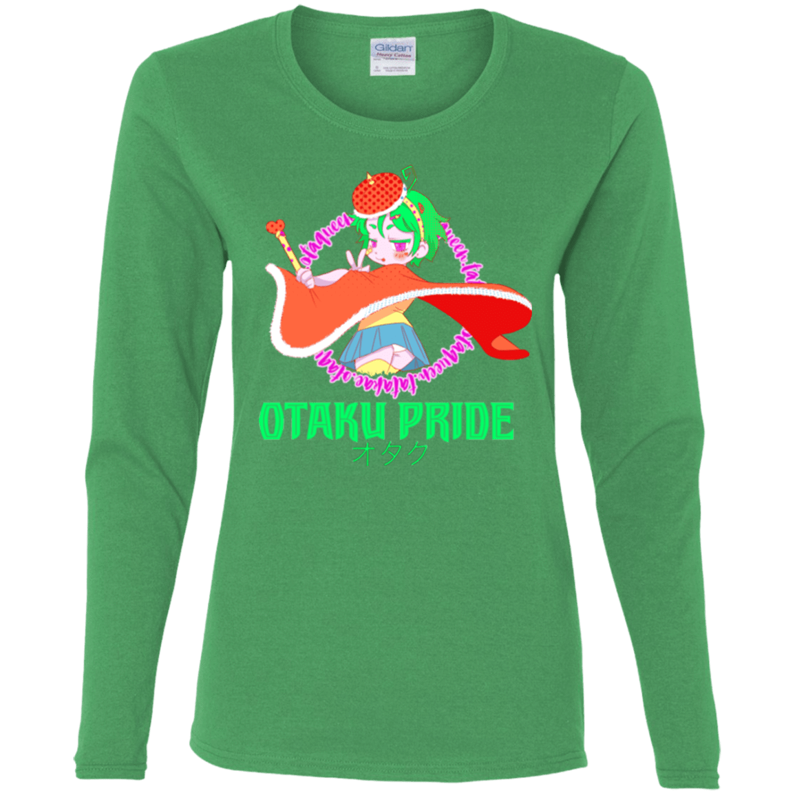 T-Shirts Irish Green / S Otaqueen Women's Long Sleeve T-Shirt