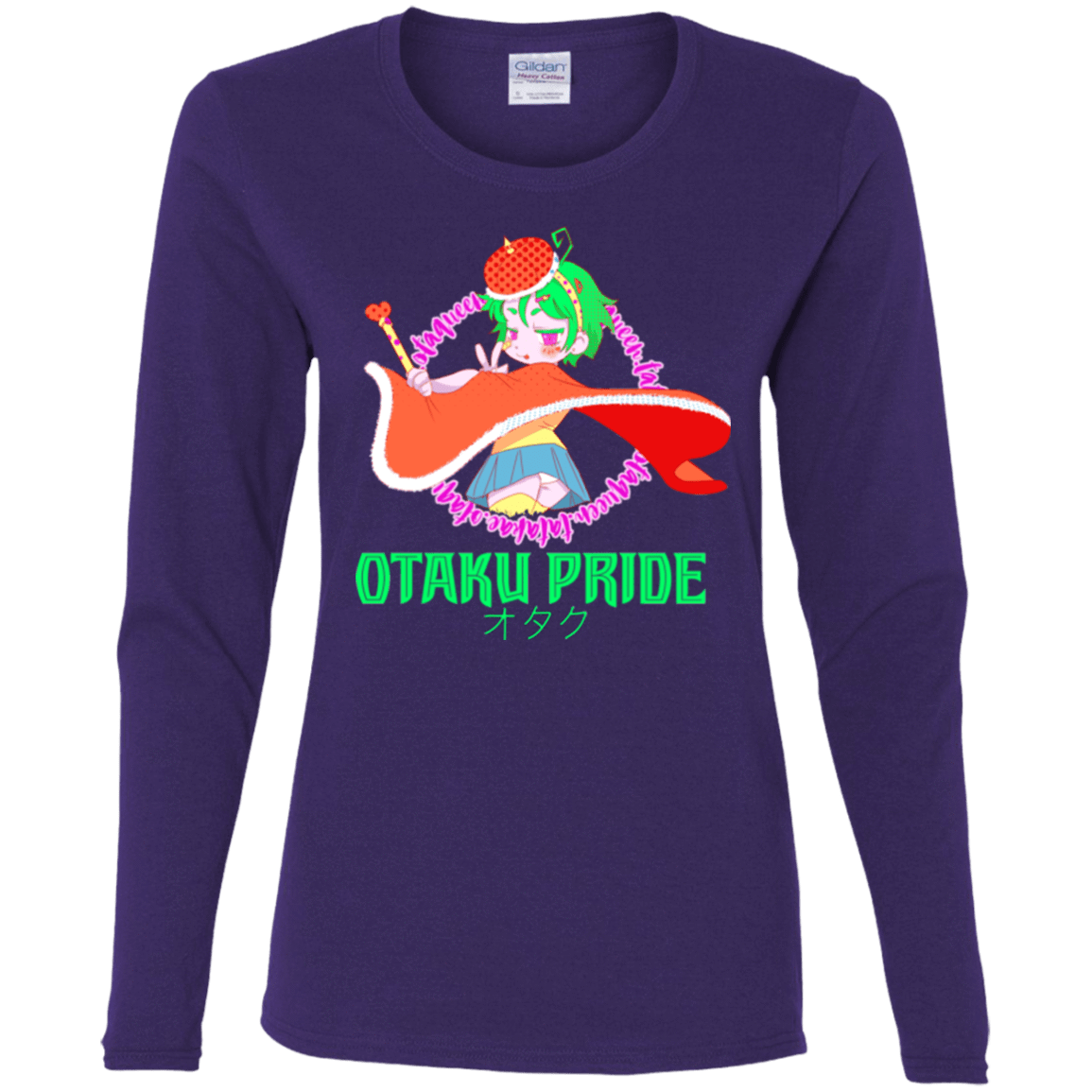 T-Shirts Purple / S Otaqueen Women's Long Sleeve T-Shirt