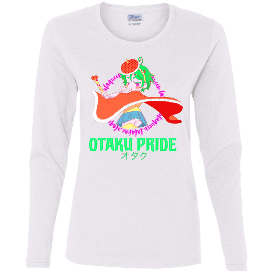 T-Shirts White / S Otaqueen Women's Long Sleeve T-Shirt