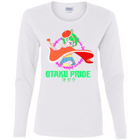 T-Shirts White / S Otaqueen Women's Long Sleeve T-Shirt