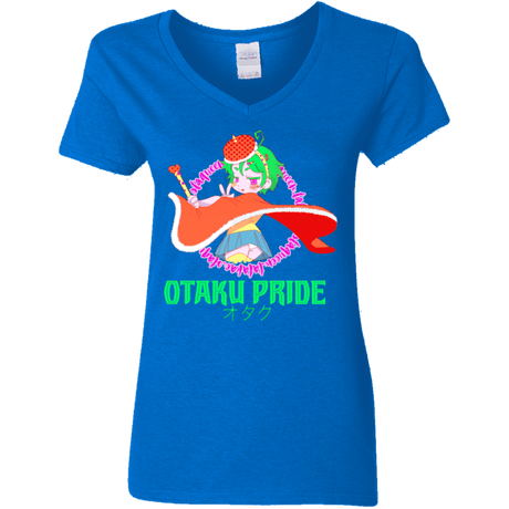 T-Shirts Royal / S Otaqueen Women's V-Neck T-Shirt